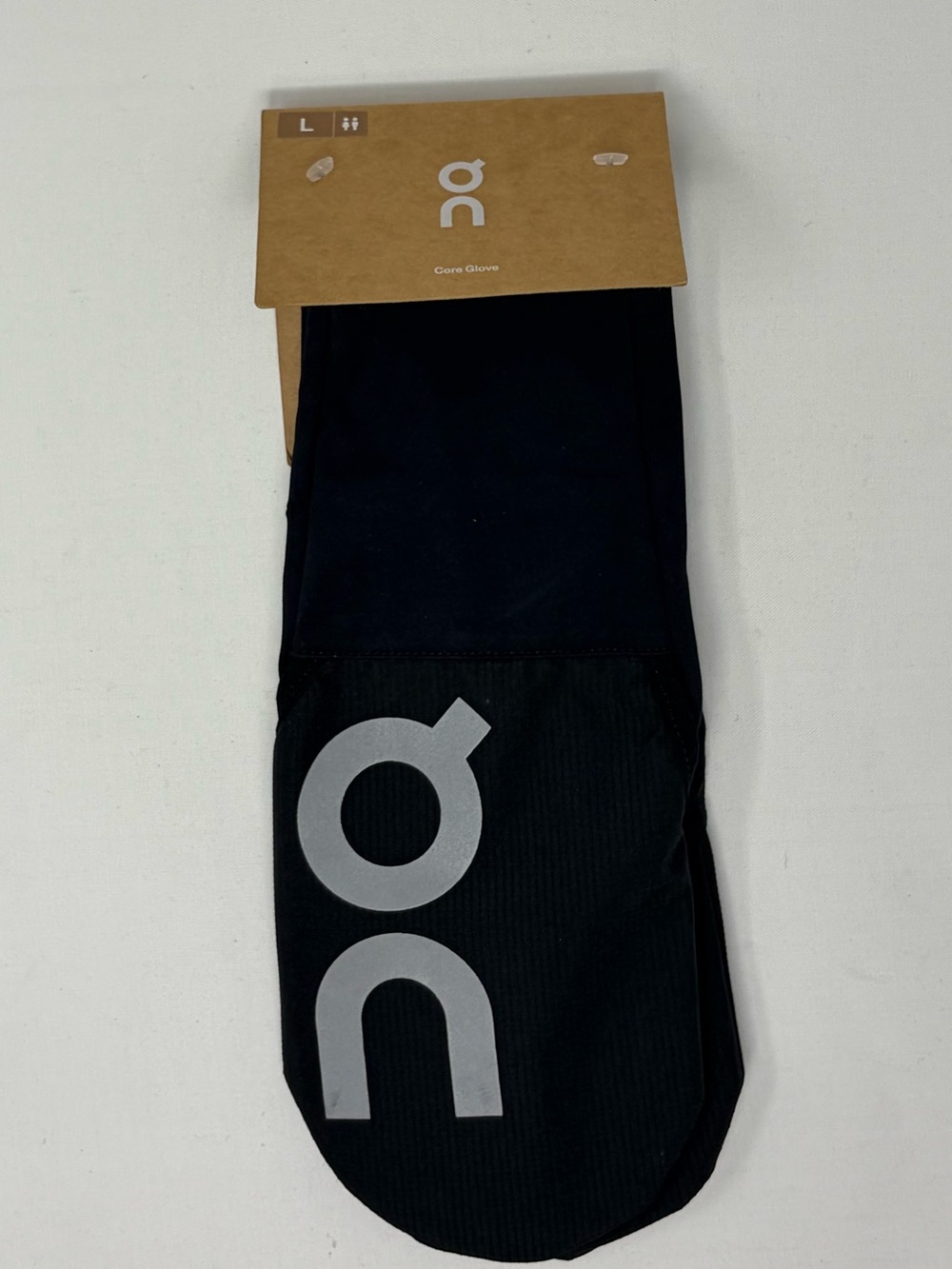 ON Core Running Gloves On Cloud Unisex 2:1 Black Mitten Reflective Large